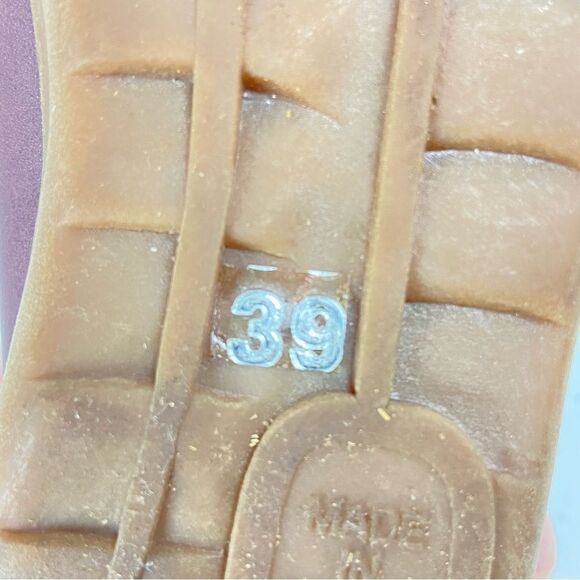 Woman’s Purple Leather Japanese Mary Jane Flats Minimalist Simplistic Size 39 - Picture 7 of 13